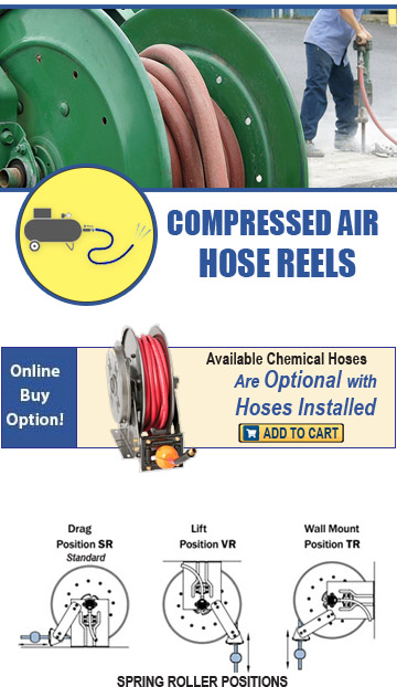 Hosecraft USA Compressed Air Hose Reels