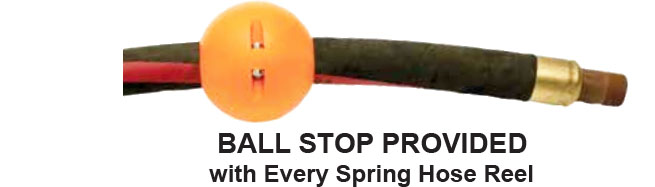 Spring Hose Reel Ball Stop