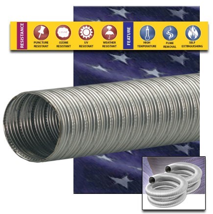MD2 Stainless Steel Duct Exhaust Hose