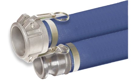 PD1 PVC Blue Layflat Hose CxE Cam Groove