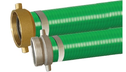 PN1 Clear PVC Suction Hose CxE Cam Groove