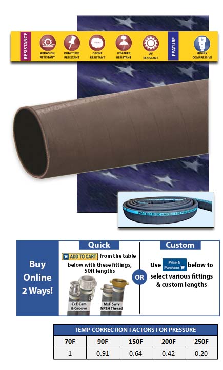 RD1 Rubber Discharge Hose
