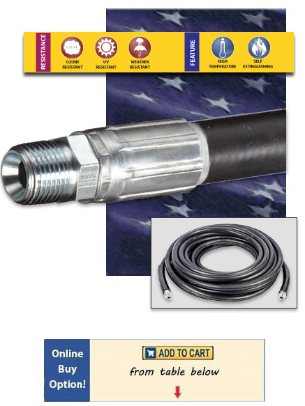 Hosecraft USA Model RR1 Pressure Wash Hose