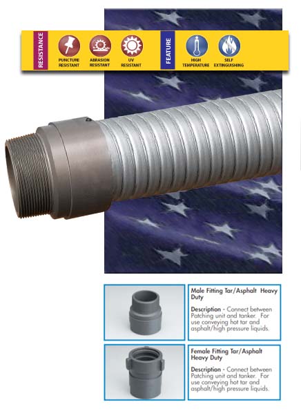 SI9 Metal Hot Tar and Asphalt Hose