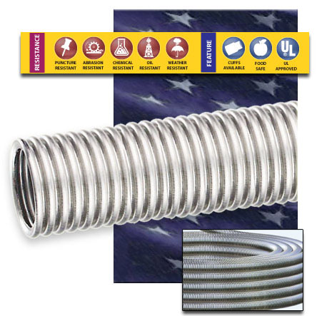 SU1 Unbraided Corrugated Stainless Steel Metal Hose