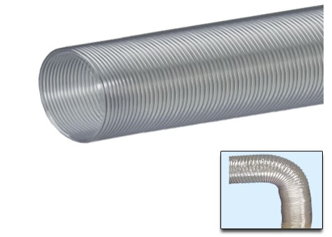 TD9 PVC Clear Air Duct Hose Flexible