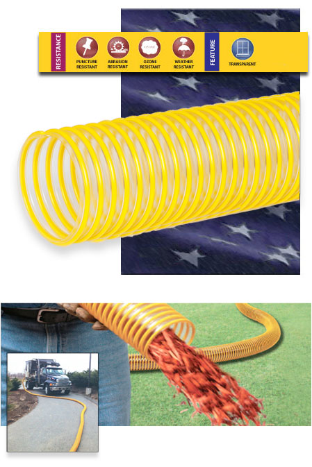 TL2 Polyurethane Bark Mulch Blower Hose